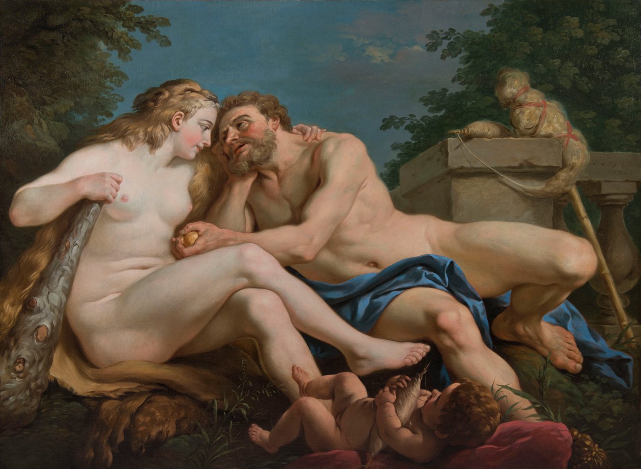 Herkules i Omphale autorstwa Louis Jean François Lagrenée