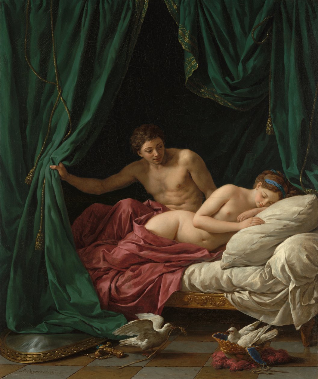 Mars amp; Wenus, alegoria pokoju autorstwa Louis Jean François Lagrenée