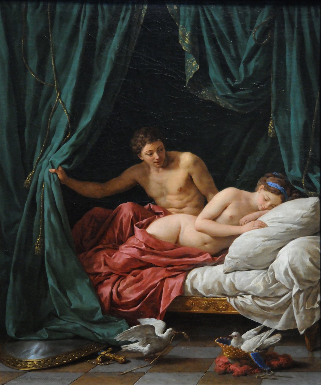 Alegoria Pokoju Marsa i Wenus, 1770 autorstwa Louis Jean François Lagrenée