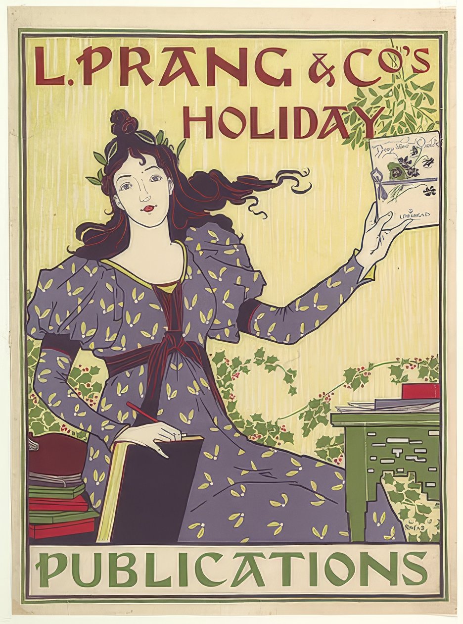 L. Prang & Co.s: Wakacje. 1895 autorstwa Louis John Rhead