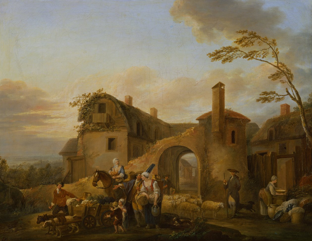 Cztery godziny dnia: Rano autorstwa Louis Joseph (Watteau de Lille)(attr. to) Watteau