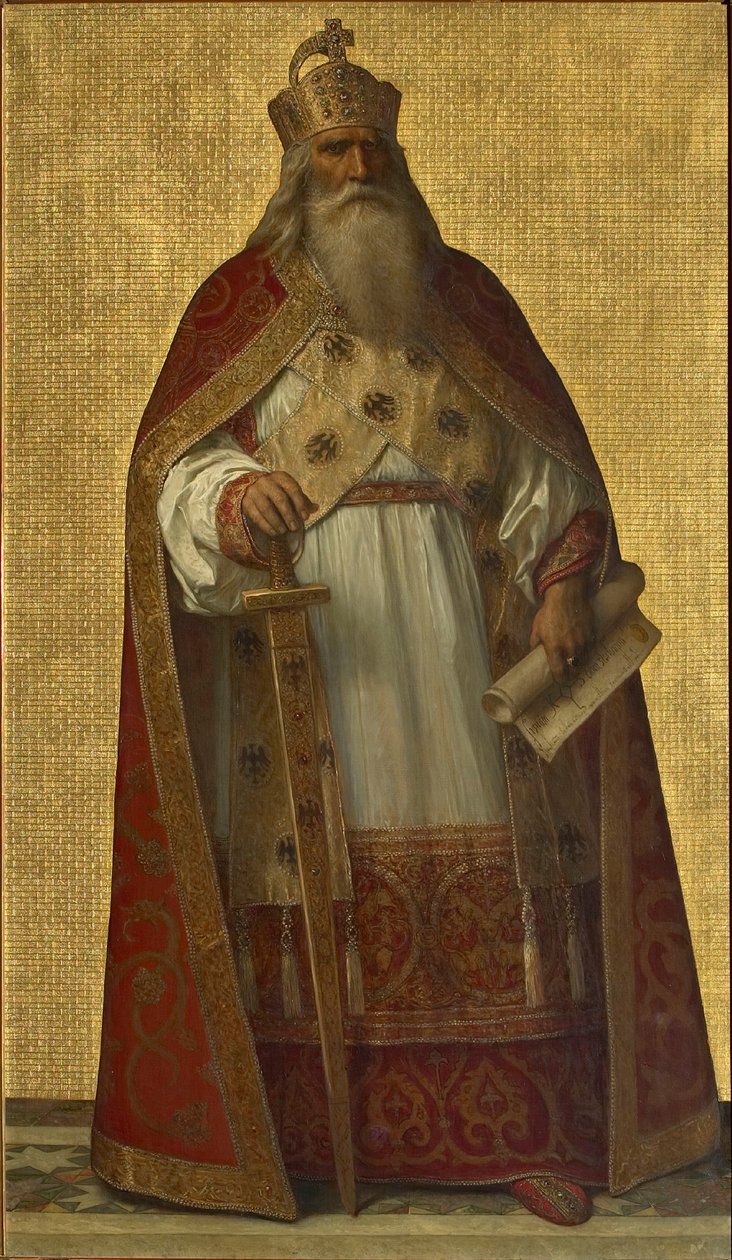 Karol Wielki, 1872-1877. autorstwa Louis Joseph Gallait