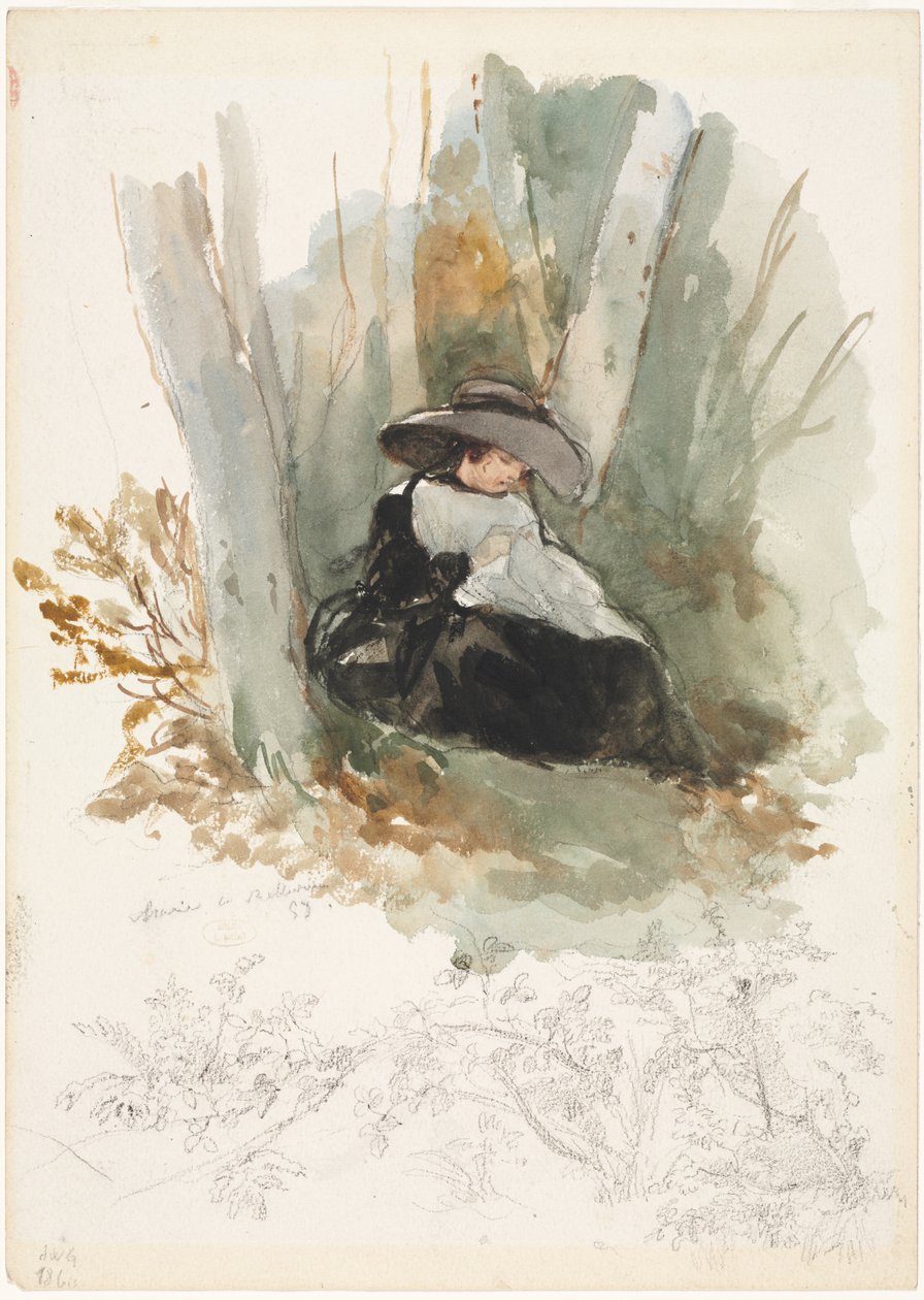 Maryja w Bellevue, 1858. autorstwa Louis Joseph Gallait