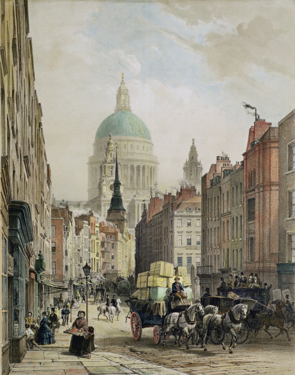 Św. Pawła z Fleet Street autorstwa Louis Jules Arnout