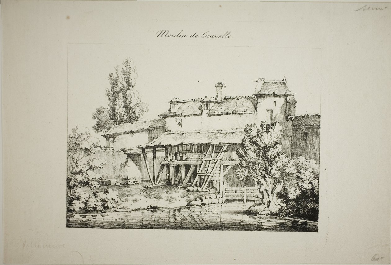Młyn w Gravelle, I autorstwa Louis Jules Frederic Villeneuve