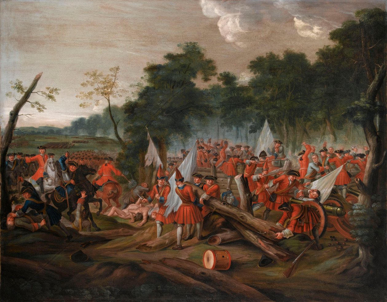 Bitwa pod Malplaquet, 11 września 1709, c.1713 autorstwa Louis Laguerre