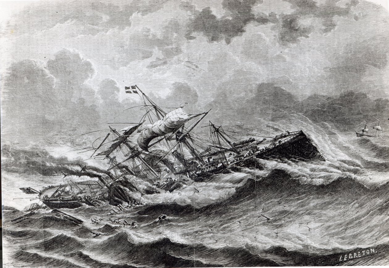 Katastrofa na Wielkim Wschodzie we wrześniu 1861 r. autorstwa Louis Le Breton