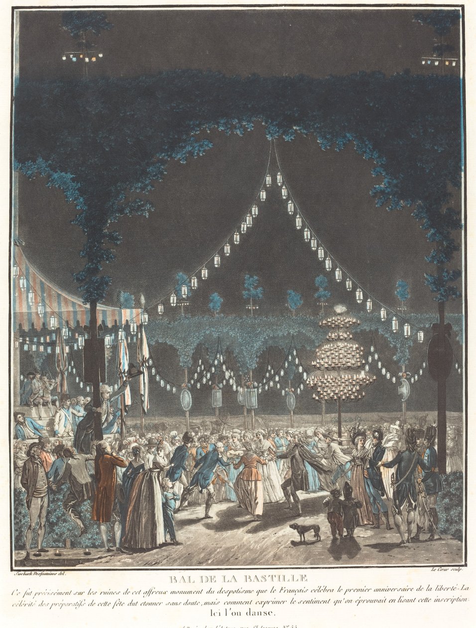 Bal Bastylii autorstwa Louis Le Coeur and Jacques François Joseph Swebach Desfontaines