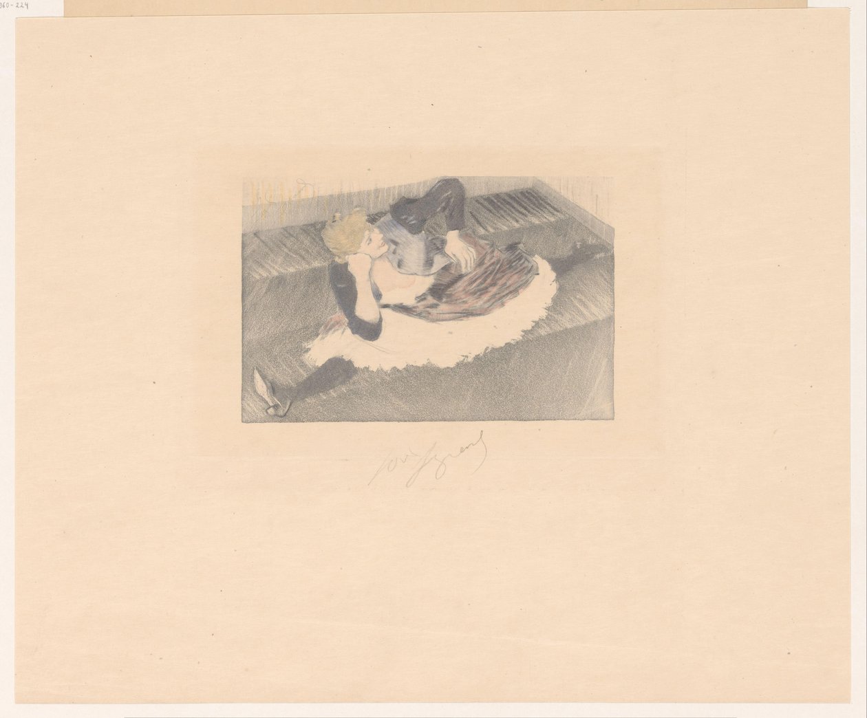 Tancerze w spagaat Wielka przepaść autorstwa Louis Legrand (signed by artist)