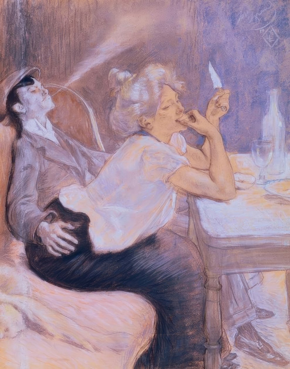 Wieczerza Apaczów autorstwa Louis Legrand