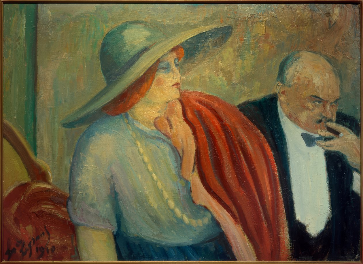 Para w teatrze autorstwa Louis Legrand