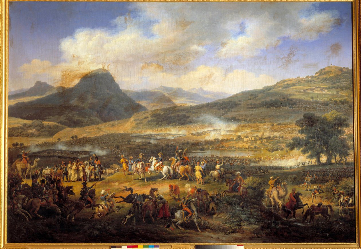 Kampania (wyprawa) egipska (1798-1801): „”Bitwa pod górą Tabor, 16 kwietnia autorstwa Louis Lejeune