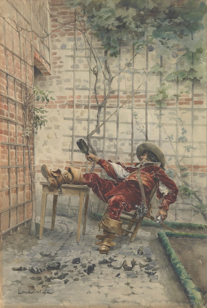W jego filiżankach, 1872. autorstwa Louis Leloir