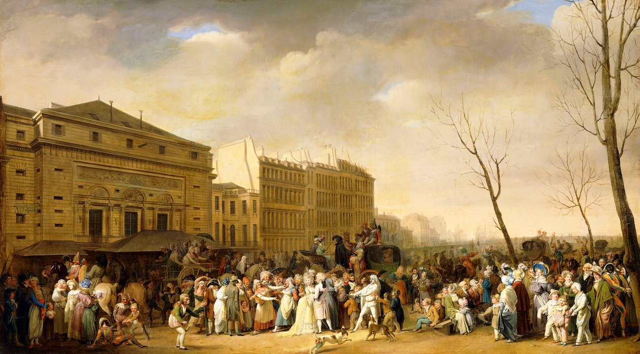 Karnawał na Boulevard du Crime autorstwa Louis Leopold Boilly