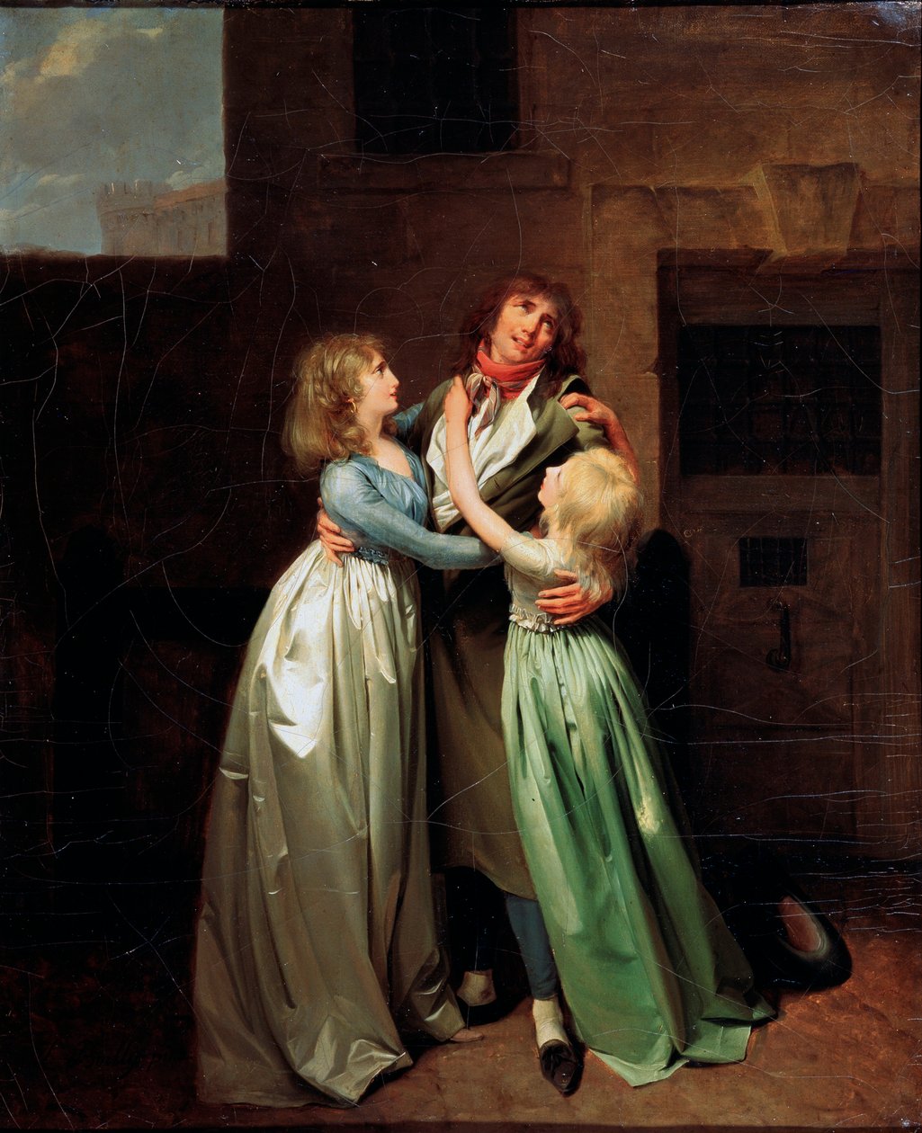 Żałobne rozstanie, lata 80. XVIII wieku autorstwa Louis Leopold Boilly