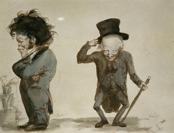 Abbe Hauy i Thenard (akwarela na papierze) autorstwa Louis Leopold Boilly