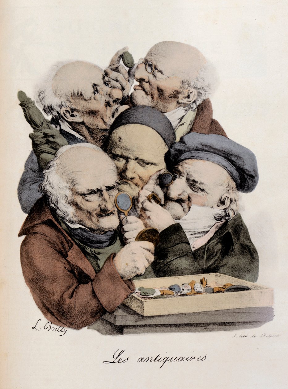 Handlarze antykami Grawerowanie Louis-Leopold Boilly (Louis Leopold Boilly autorstwa Louis Leopold Boilly