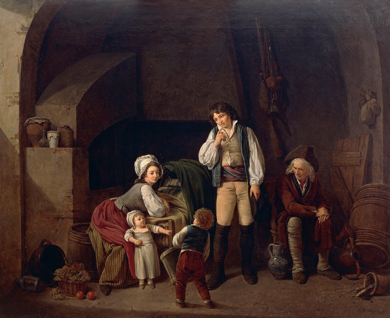 Scena rodzinna, Louis Leopold Boilly (1761-1845) autorstwa Louis Leopold Boilly
