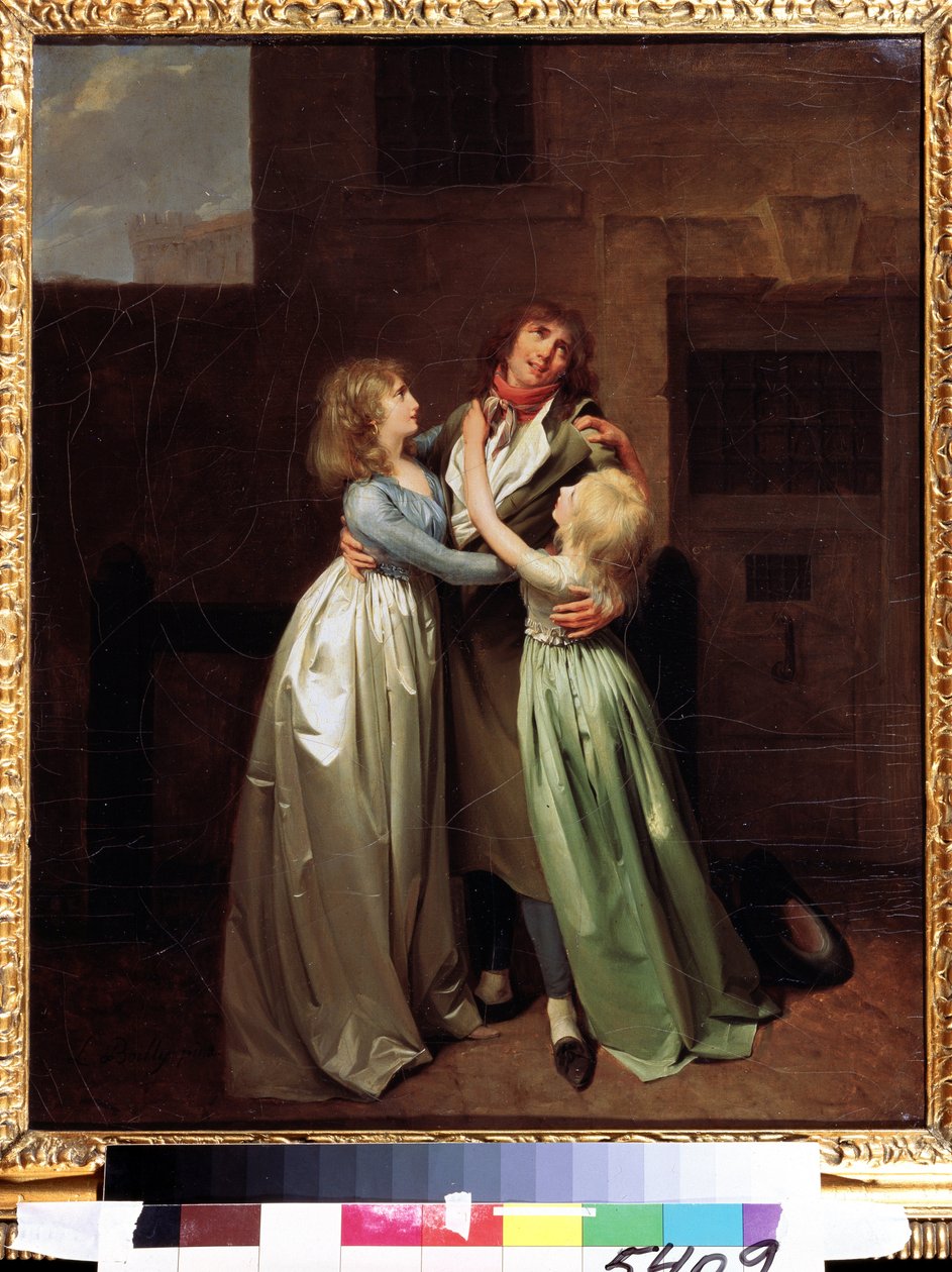 „Bolesne rozstanie” (żałobne rozstanie) Obraz Louisa Leopolda (Louis Leopold) Boilly (1761-1845) ok. 1780 Muzeum Puszkina, Moskwa autorstwa Louis Leopold Boilly