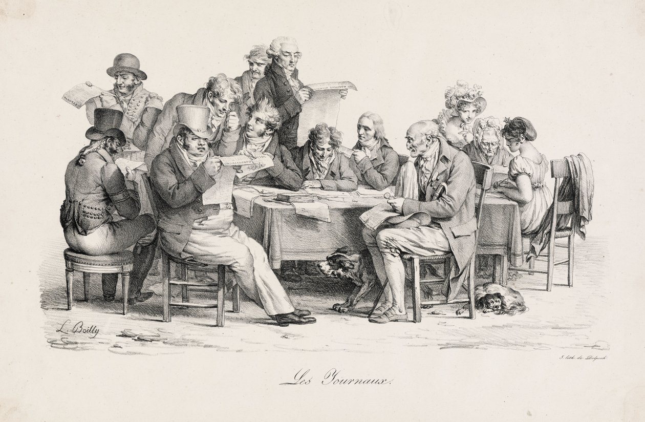 Gazety autorstwa Louis Leopold Boilly
