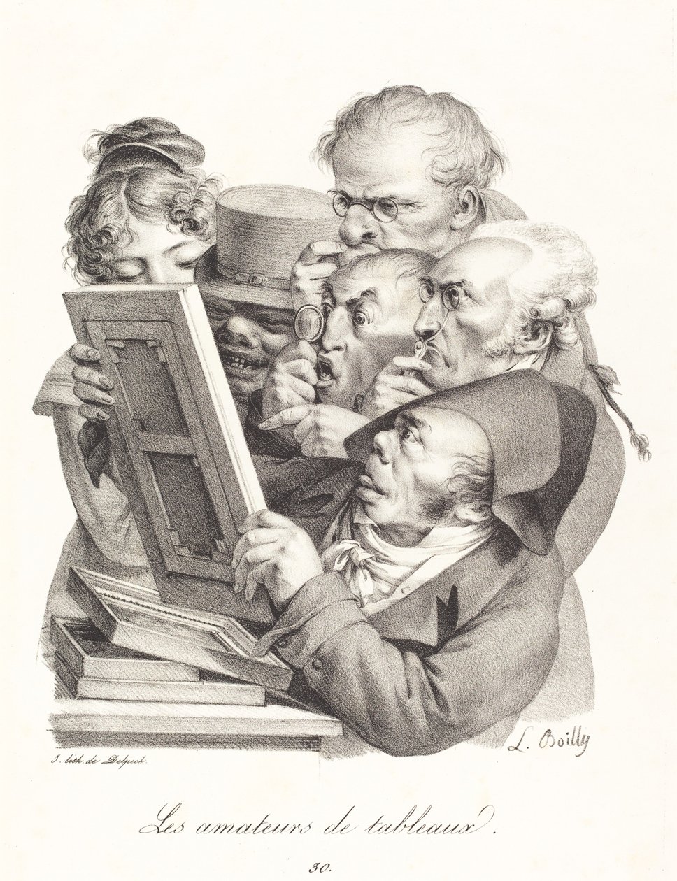 Miłośnicy obrazu autorstwa Louis Leopold Boilly