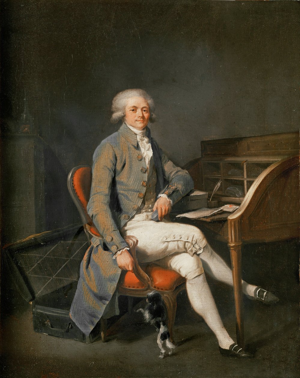 Maximilien Robespierre (olej na płótnie) autorstwa Louis Leopold Boilly