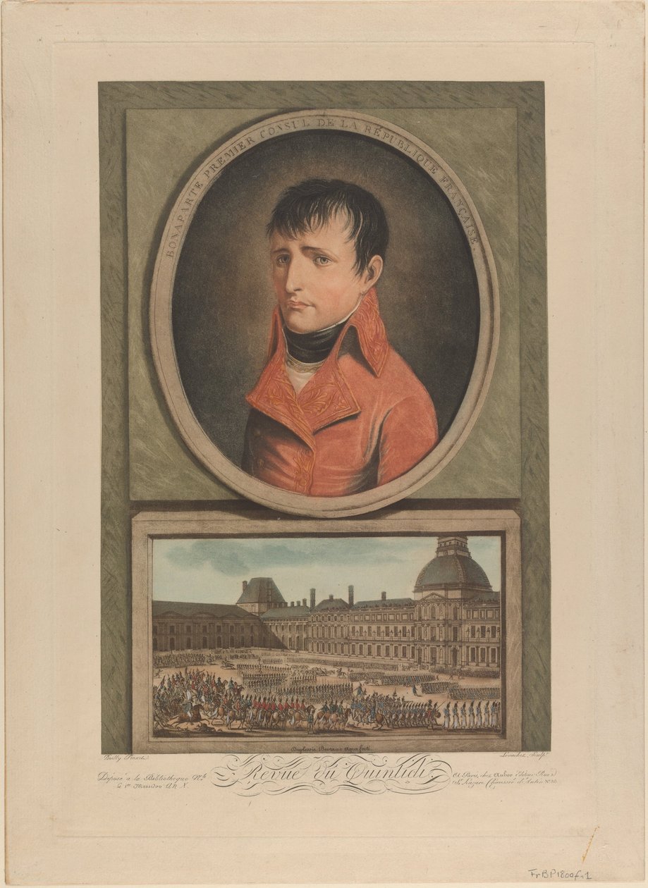 Napoleon Bonaparte jako pierwszy konsul Francji, 1802 autorstwa Louis Leopold Boilly