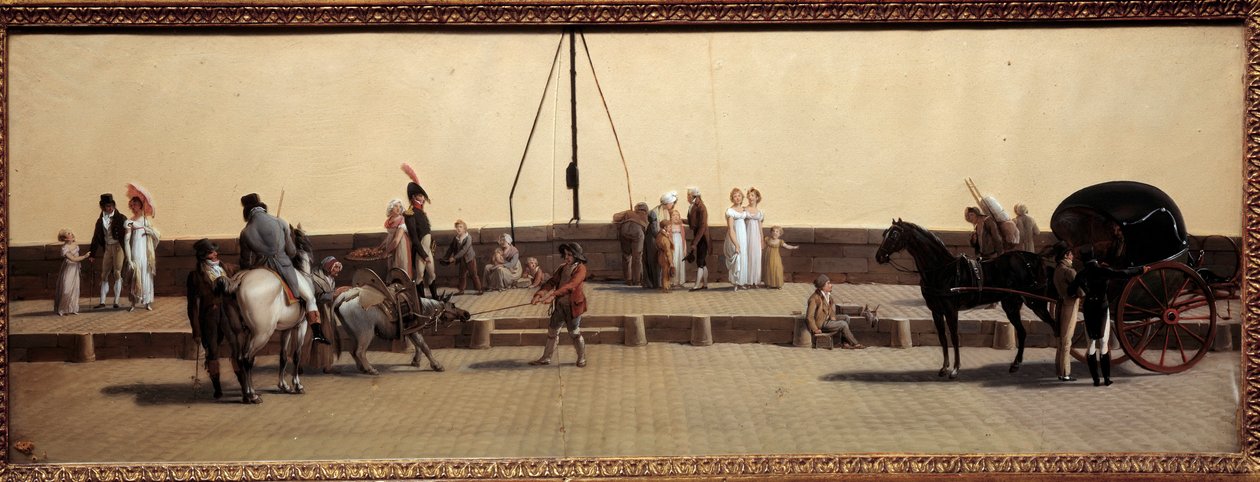 Passage du Pont Royal w Paryżu Obraz Louisa Leopolda Boilly