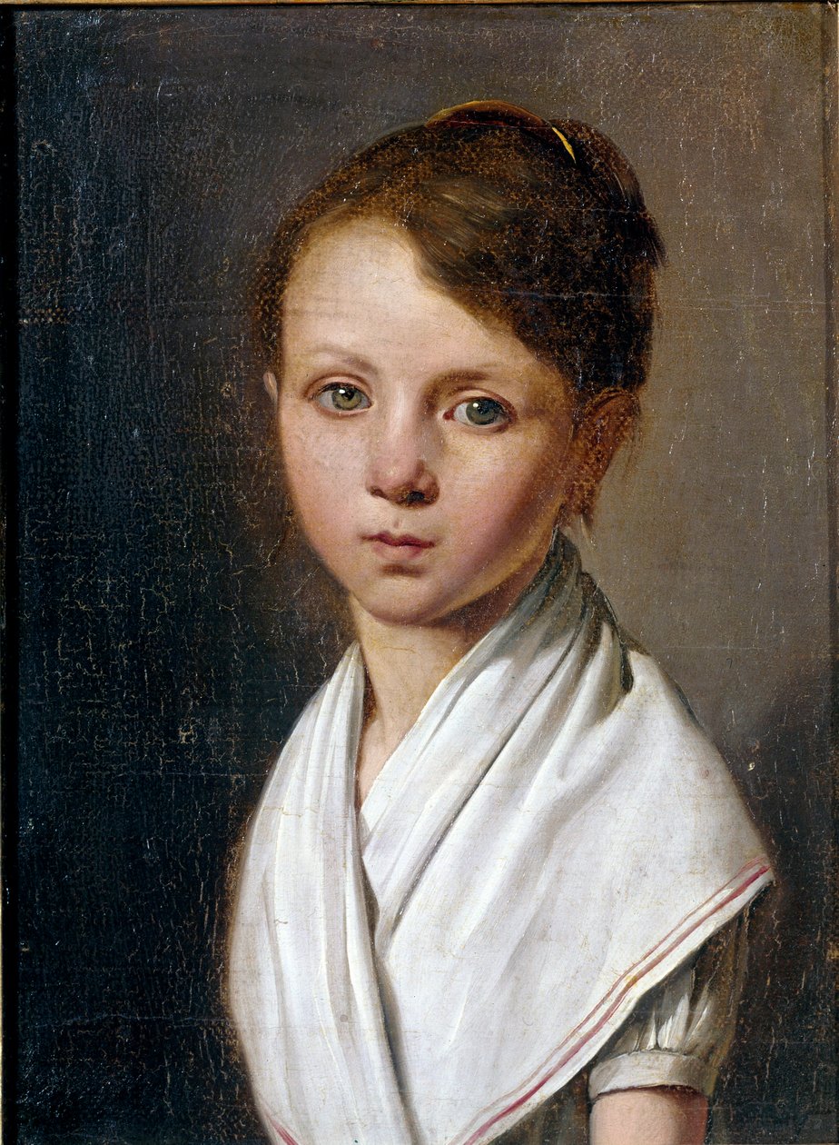 Portret dziecka Berthe Juliette Dubois (1797-1849) Obraz Louisa Leopolda Boilly (1761-1845) XIX w. Słońce. 0,22x0,17 m² autorstwa Louis Leopold Boilly