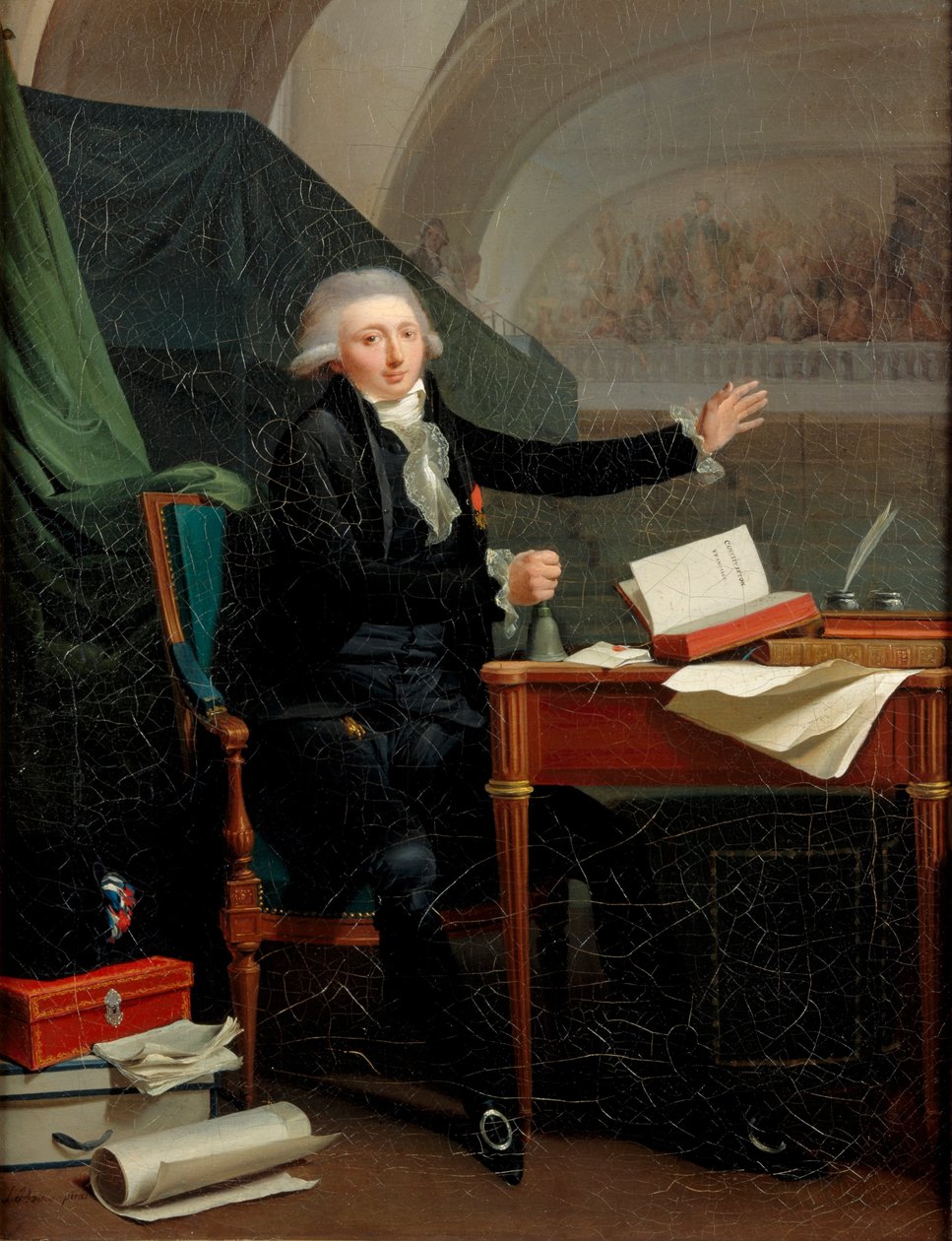 Portret Jana Antoniego dAverhoulta 1756-1792, 1792 autorstwa Louis Leopold Boilly