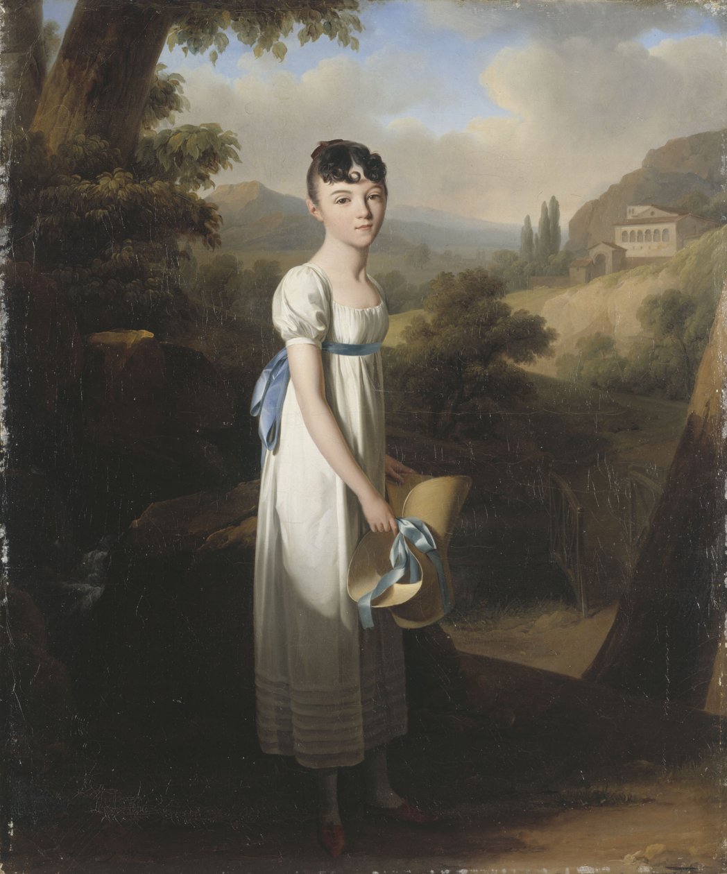 Portret Mademoiselle Athénaïs dAlbenas autorstwa Louis Leopold Boilly