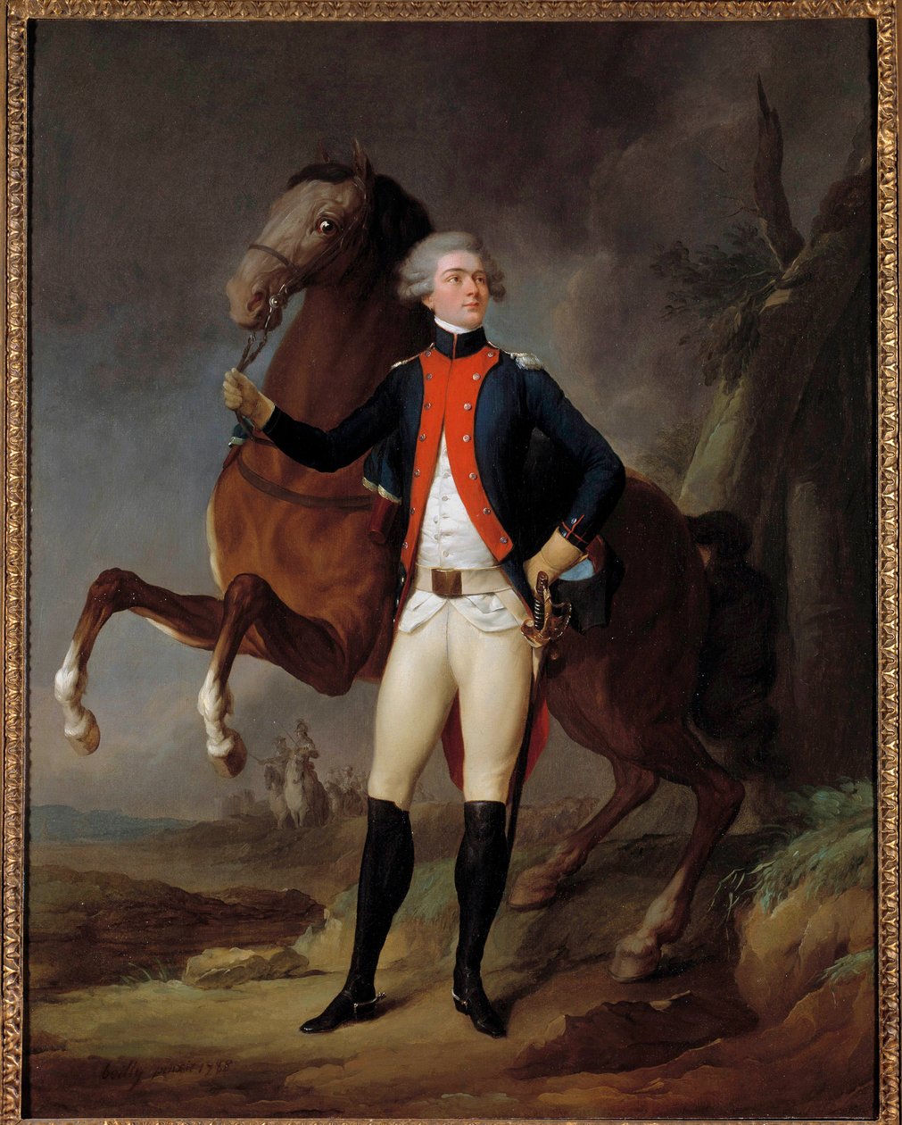 Portret Marie Gilbert Mottier, markiza de La Fayette autorstwa Louis Leopold Boilly