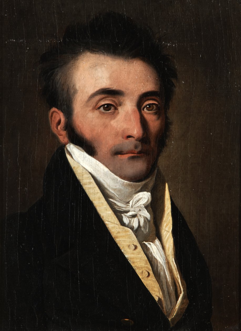 Portret mężczyzny w żółtej kamizelce autorstwa Louis Leopold Boilly