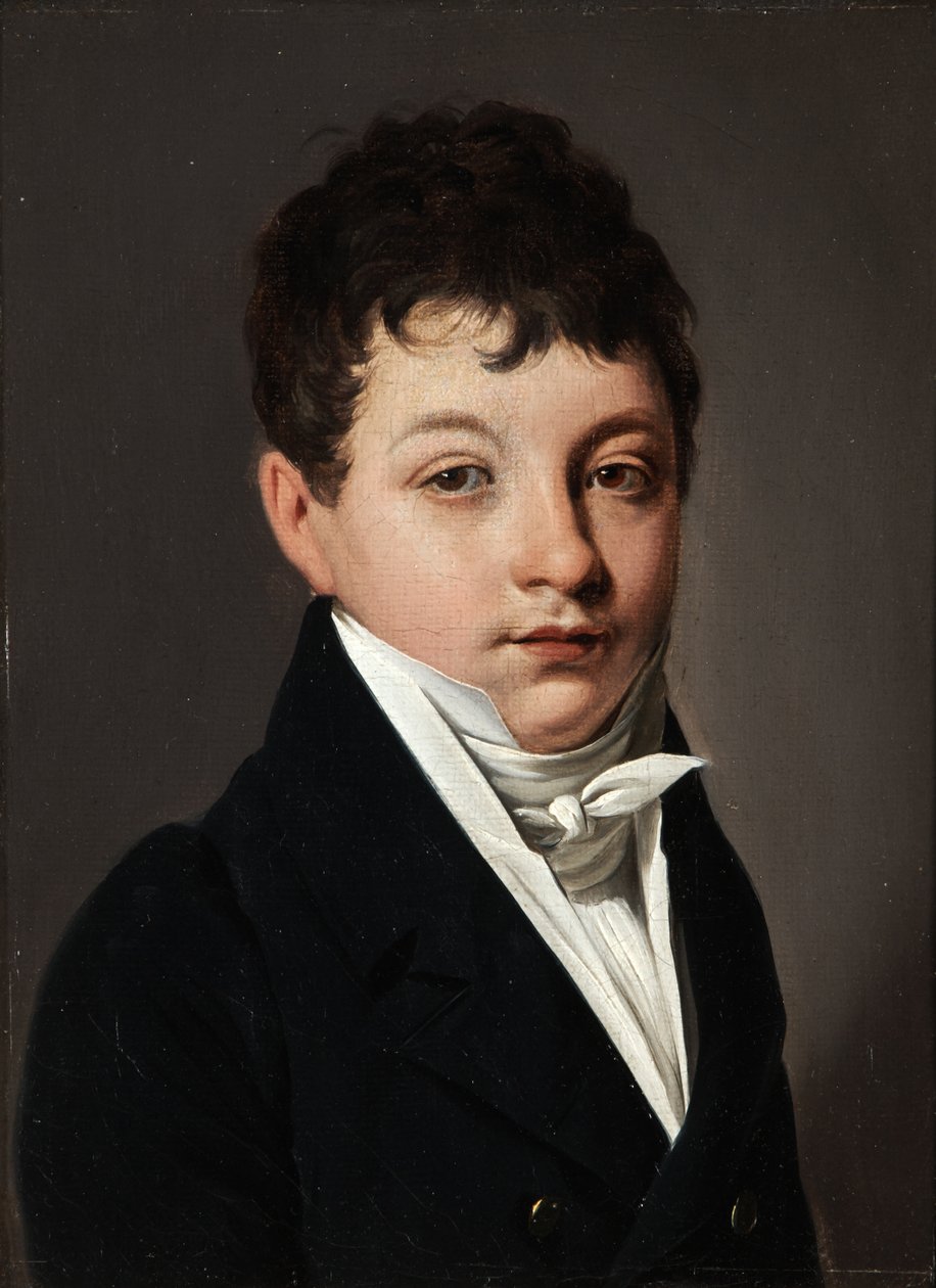 Portret młodego chłopca autorstwa Louis Leopold Boilly