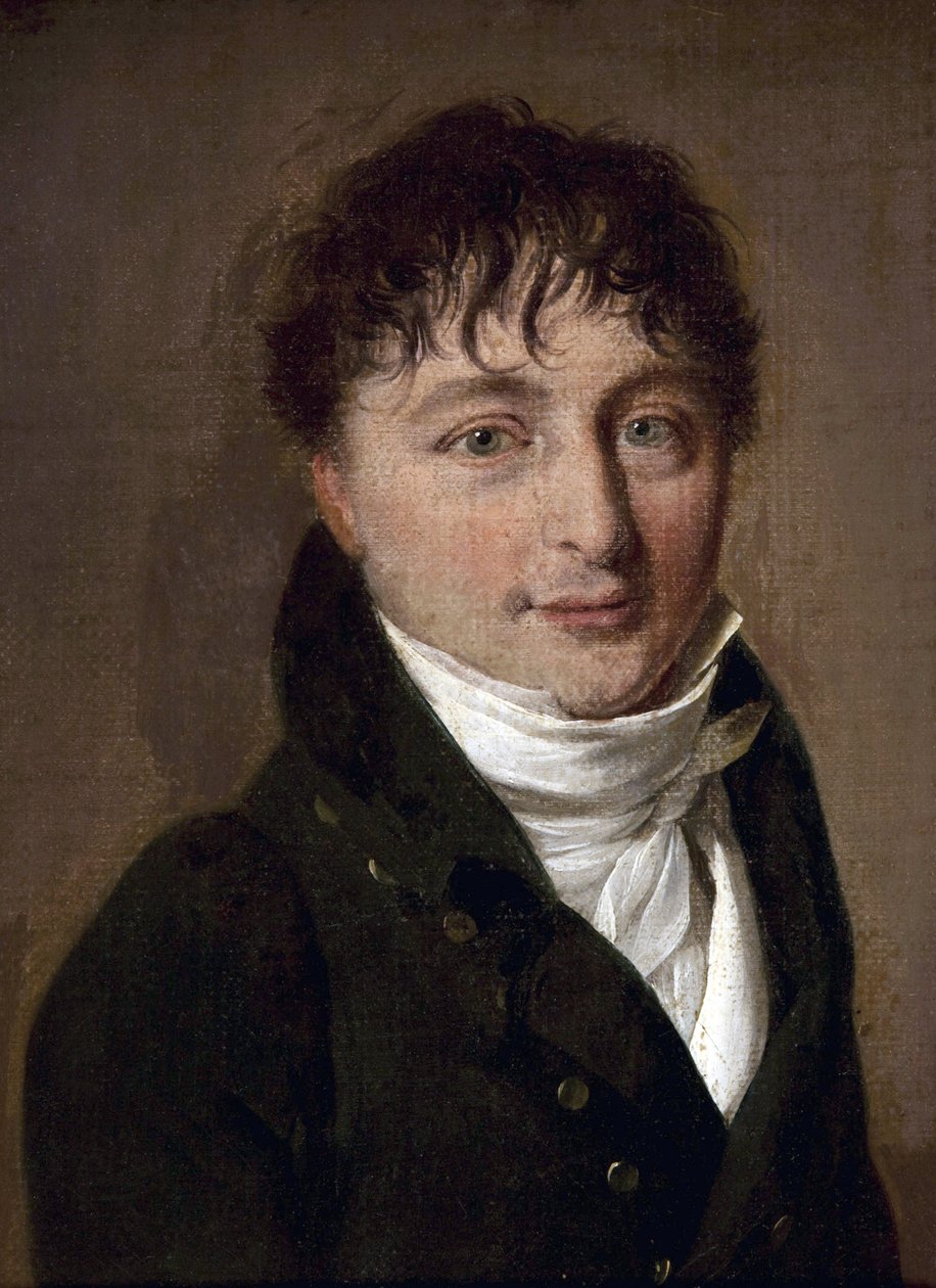Portret kompozytora Charlesa Gounoda (1818-1893) autorstwa Louisa Leopolda (Louis-Leopold) Boilly (1761-1845) - Olej na tekturze - Bibliotheque de l