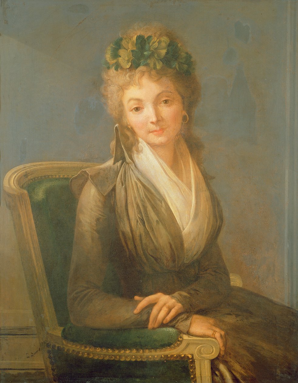 Portret przypuszczalnie Lucile Desmoulins (1771-94) 1794 (olej na płótnie) autorstwa Louis Leopold Boilly