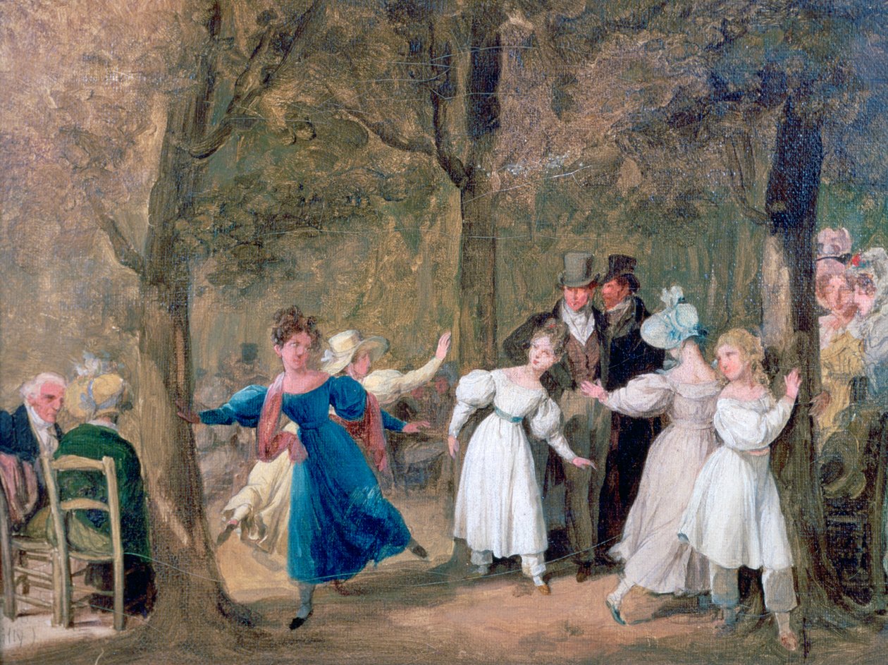 Zjazd w Ogrodach Luksemburskich, 1761-1845 autorstwa Louis Leopold Boilly