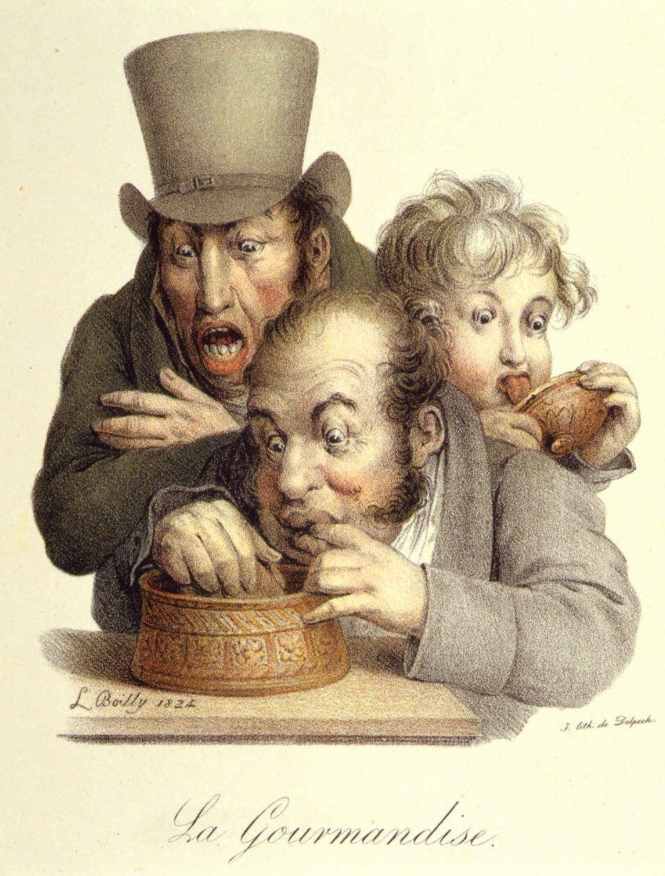 Siedem grzechów głównych: Gourmandise autorstwa Boilly autorstwa Louis Leopold Boilly