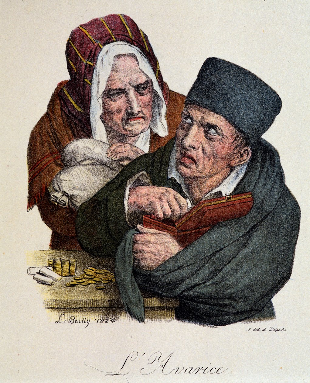 Siedem grzechów głównych: Chciwość Boilly autorstwa Louis Leopold Boilly
