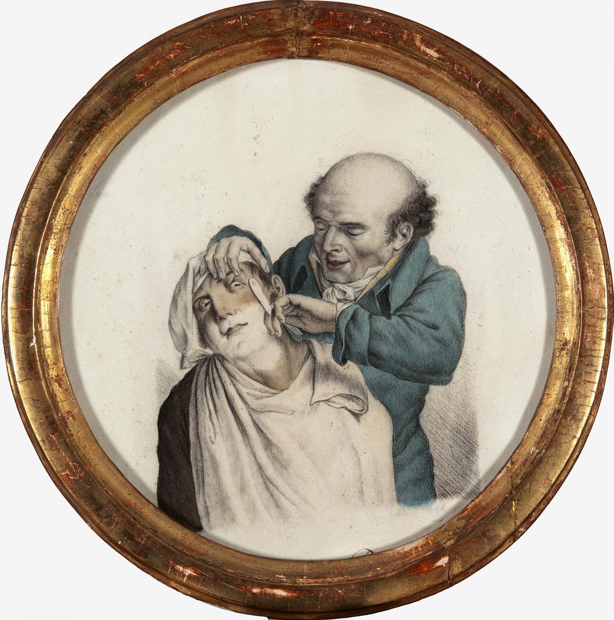 Zręczny fryzjer, 1823 autorstwa Louis Leopold Boilly