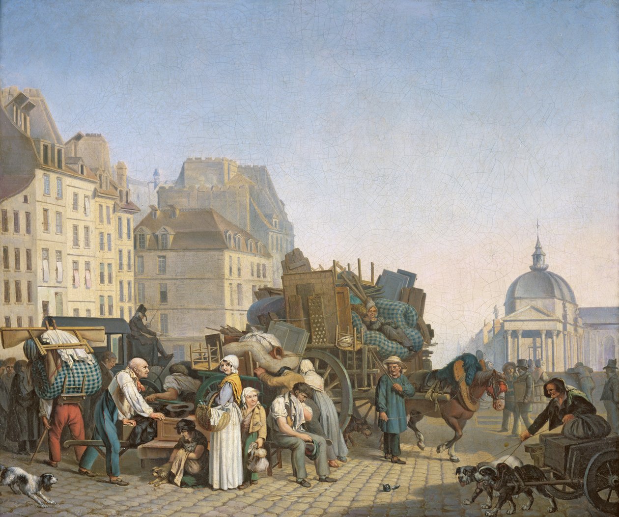 Przeprowadzki domów, 1840 autorstwa Louis Leopold Boilly