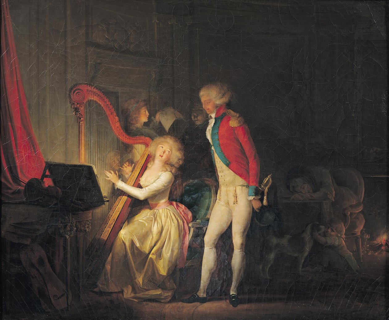 Improwizowany koncert, czyli cena harmonii, 1790 autorstwa Louis Leopold Boilly