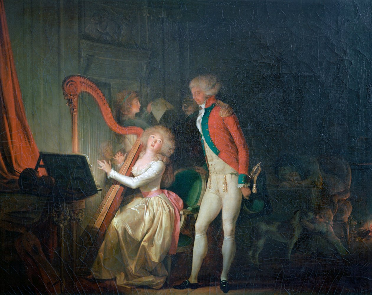 Improwizowany koncert, czyli cena harmonii, 1790 autorstwa Louis Leopold Boilly