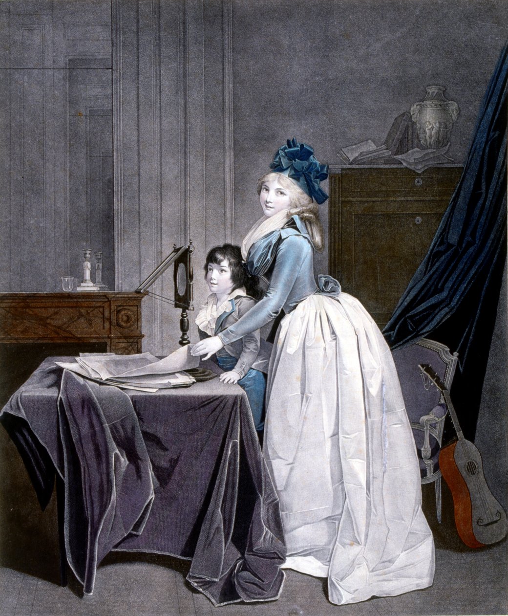 Złudzenie optyczne. 1794 (rycina). autor: Louis Leopold Boilly (1761-1845). L