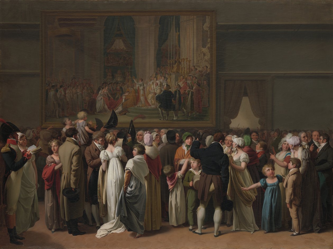Publiczna koronacja Davidsa w Luwrze, 1810 r. autorstwa Louis Leopold Boilly