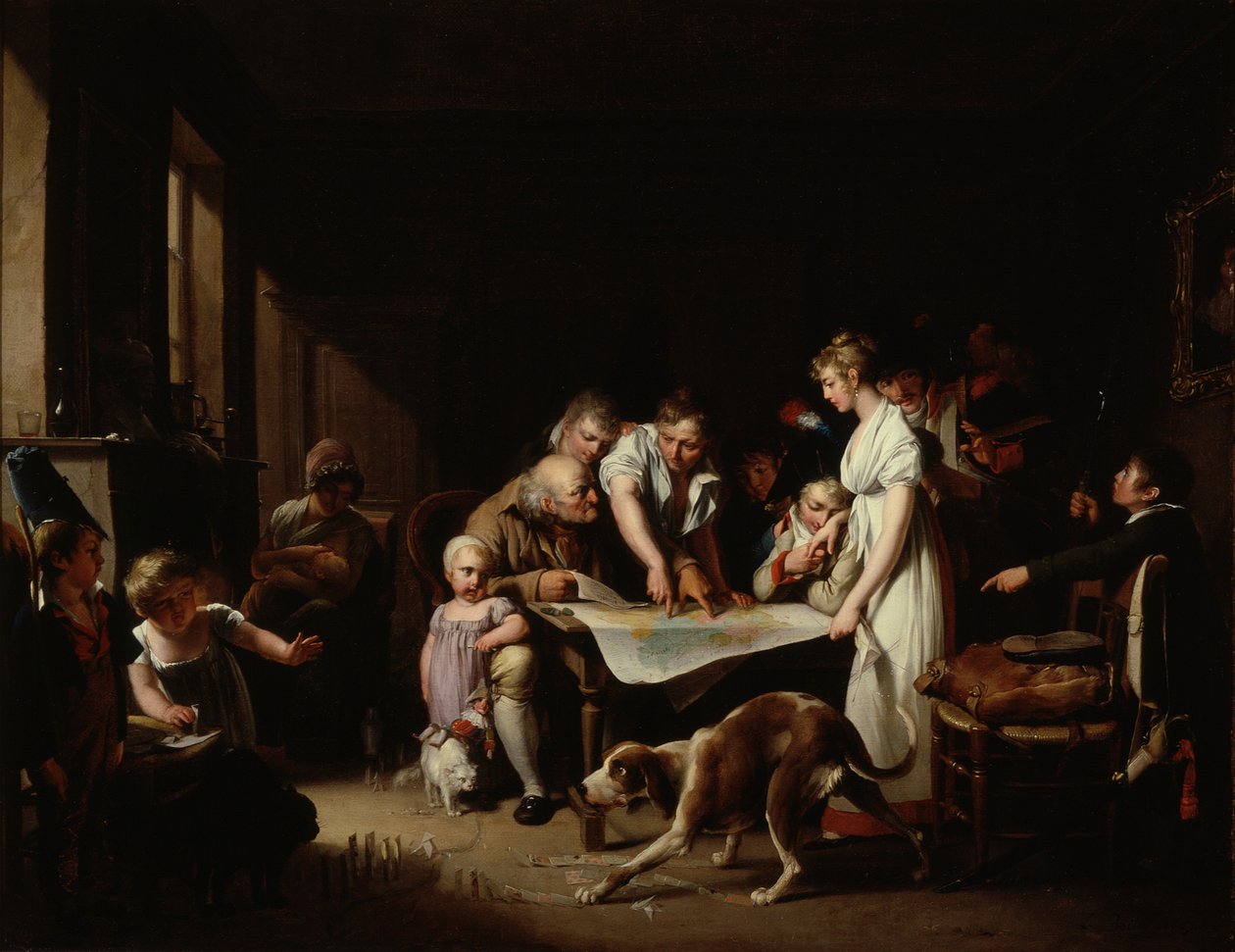 Czytanie Biuletynu Wielkiej Armii autorstwa Louis Leopold Boilly