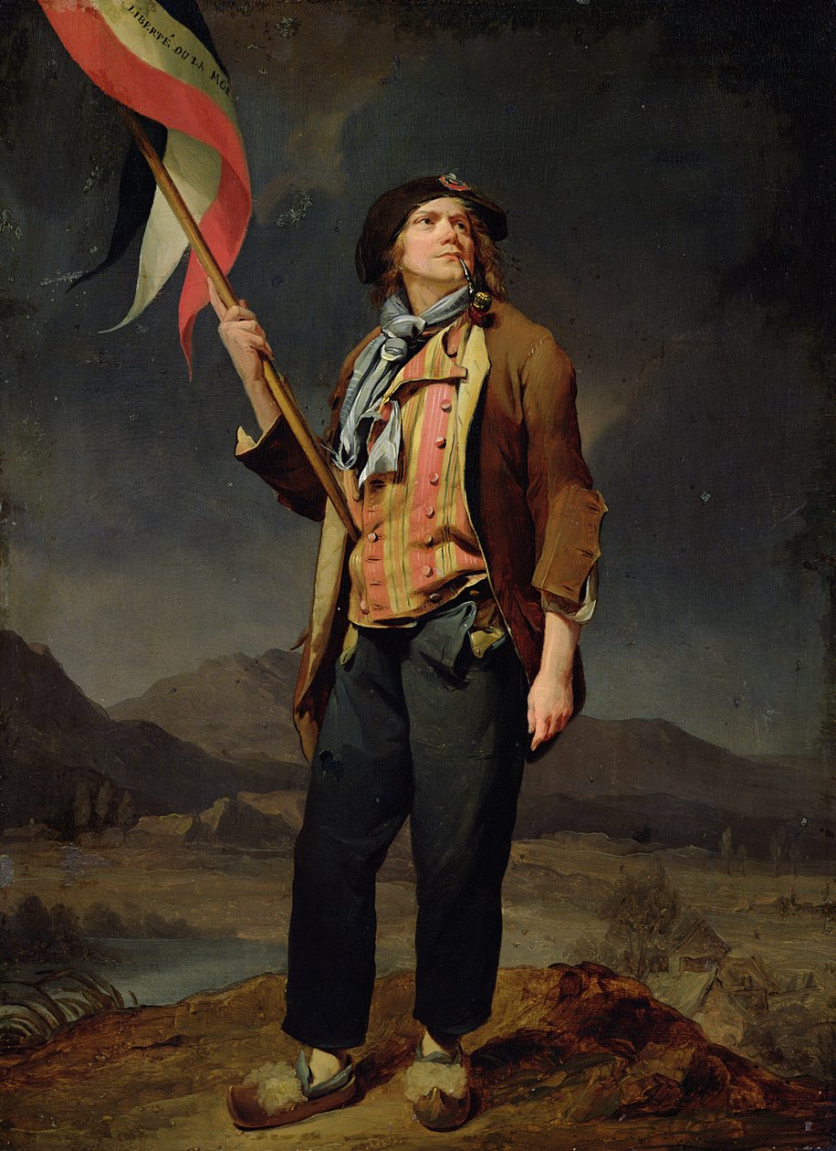 Piosenkarz Chenard jako Sans-Culotte autorstwa Louis Leopold Boilly