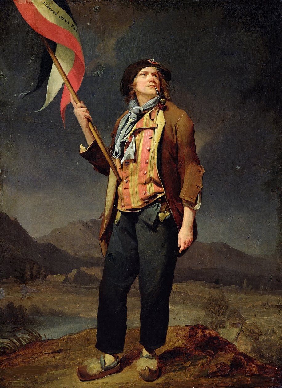 Piosenkarz Chenard jako Sans-Culotte, 1792 autorstwa Louis Leopold Boilly