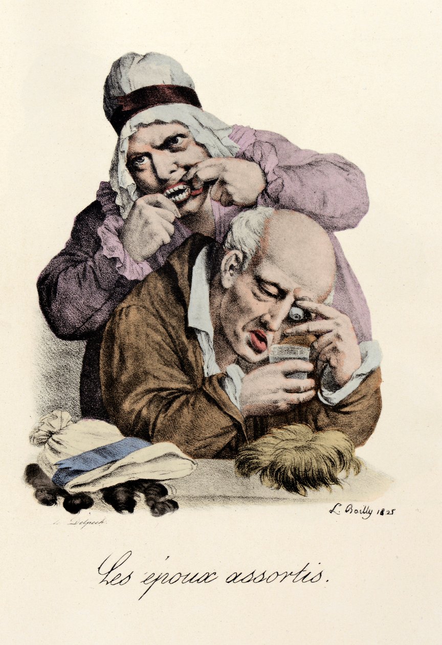 Różne szpule Grawerowanie autorstwa Louis-Leopold Boilly (Louis Leopold Boilly autorstwa Louis Leopold Boilly