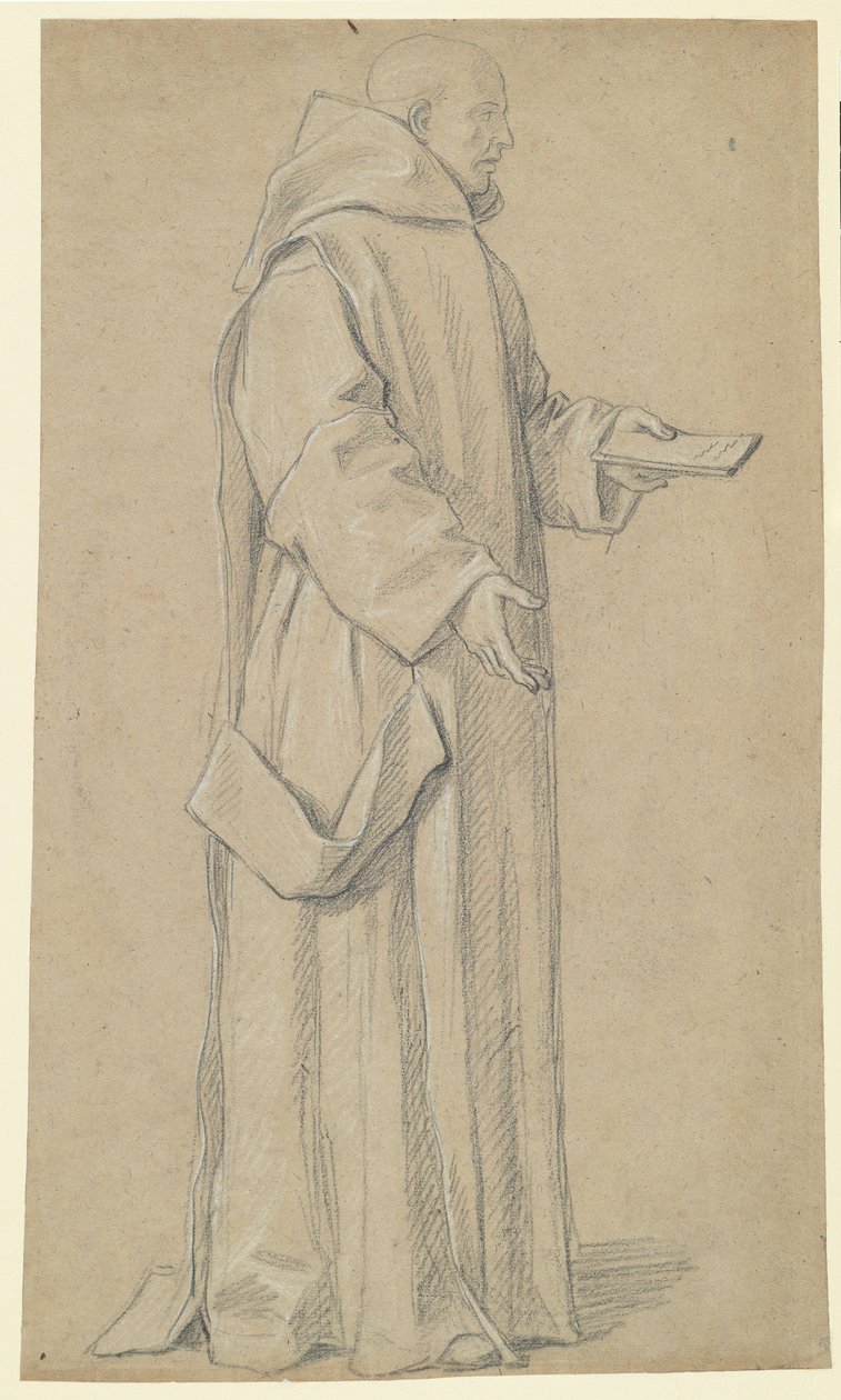 Stojący mnich (recto) autorstwa Louis Licherie de Beurie